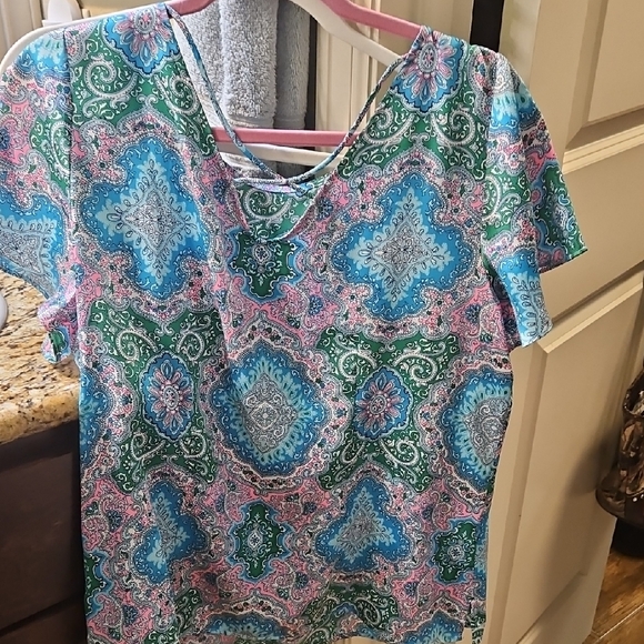 Talbots Multicolor Paisley Blouse - Picture 3 of 4